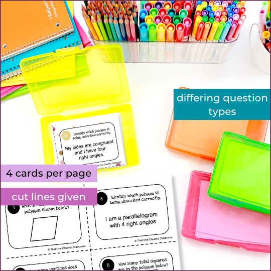 Classifying 2D Shapes Task Cards Thumb2