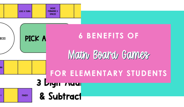 math board games blog post image with example of printed game
