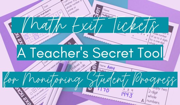 Math Exit Tickets Blog Post Header Image