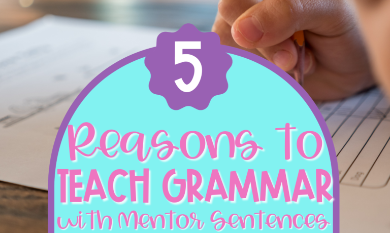 teaching with mentor sentences in grammar blog post header image
